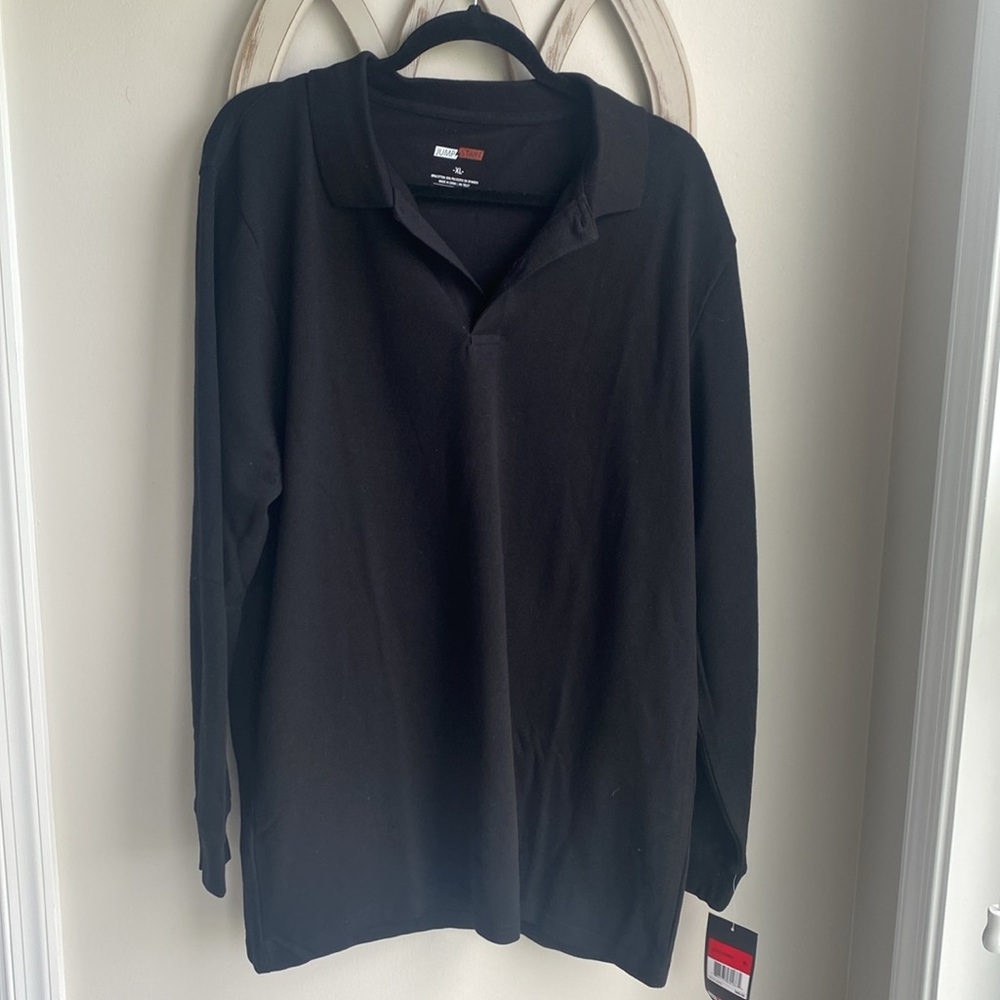 Jump Start uniforms 3/4 button long sleeve shirt 
xL